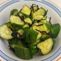 ポムポムポヨコ's cooksnap of when they made ごま油が決め手♡塩昆布きゅうり.