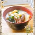 ☆なあなクック☆'s cooksnap of when they made 小松菜＆豆腐の味噌汁.