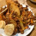 みーぃい's cooksnap of when they made ❋さつま芋と玉葱のかき揚げ❋.