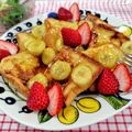 在宅勤務のおじさん's cooksnap of when they made とろける♡メープルバナナフレンチトースト.
