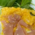 なーなちゃん's cooksnap of when they made 甘い卵のハム入りスクランブルエッグ.