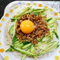 クック4C6ZNP☆'s cooksnap of when they made ジャージャー麺風♪甘辛肉味噌乗っけ素麺.