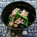ﾁｲﾁｬﾝﾏﾏ's cooksnap of when they made 青菜の＊さば缶粒マス和え＊.