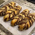 2michi's cooksnap of when they made 大人味✿チョコレート＆ココア✿ねじりパン.