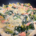 やよい・M's cooksnap of when they made ☆鮭とほうれん草コーンのマヨチーズ焼き.
