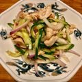 さすらい's cooksnap of when they made ごま油香る！ささみとキュウリの梅サラダ.