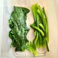 悠LOVE航's cooksnap of when they made ほうれん草、茎と葉と分けて保存.