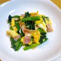 mimo27's cooksnap of when they made ほうれん草とベーコンと玉子のバターソテー.