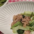 Iris77☆彡☆彡's cooksnap of when they made 小松菜と豚こま肉のピリ辛オイスター炒め.