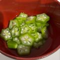 ミレーちゃん's cooksnap of when they made 血糖値を下げてくれる！オクラの茹で方☆.