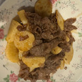 さくまろん。's cooksnap of when they made ♔すき焼き牛肉と焼き山芋の炒め物♔.