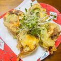kinniko's cooksnap of when they made ❤一口おつまみ❤梅チーズちくわの串天.