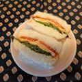 龍青空ママ's cooksnap of when they made 我が家のBLTTサンド(ฅ∀<`๑).