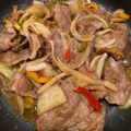 ｙｕ＿ｕｙ's cooksnap of when they made ご飯がススム♪牛肉ピーマン玉葱の甘辛炒め.
