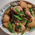 気まぐれ♡雨おんな's cooksnap of when they made お酢で柔らか時短☆豚肩ロース大根の甘辛煮.