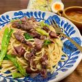 gomapon's cooksnap of when they made 菜の花とホタルイカのパスタ.