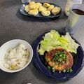 ♡はな1204♡'s cooksnap of when they made 簡単和風ハンバーグ♡おろしポン酢ソース.