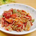 ルパンのかあさん☆彡's cooksnap of when they made ☆パプリカの和テイスト！カラフルごま和え.