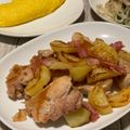 まくのうち's cooksnap of when they made 鶏肉とじゃが芋のシンプルで美味しい塩炒め.