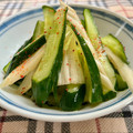 よしよしのキッチン☆'s cooksnap of when they made ♪きゅうりとセロリの浅漬け♪.