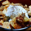 ちくわ君's cooksnap of when they made 温泉玉子のせ麻婆豆腐丼.