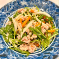 悠LOVE航's cooksnap of when they made 水菜と切り干し大根の中華風サラダ.