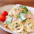 あっちゃんキッチン♪'s cooksnap of when they made 時間がたってもなめらか♪スパサラ♪.