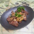 みかかめ's cooksnap of when they made 牛ハラミのネギ塩鉄板焼き.