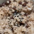 なななぁにつくろ♪'s cooksnap of when they made 炊飯器で！お赤飯✿.