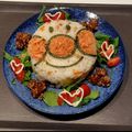 クック9CGVYD☆'s cooksnap of when they made ひな祭り♡キャラちらし寿司ケーキ.