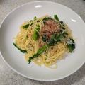 すかいmama☆'s cooksnap of when they made 春パスタ♪菜の花としらすの和風パスタ.