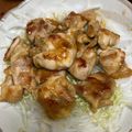 chaiko５'s cooksnap of when they made パリパリ鶏もも肉のわさびポン酢あえ♫.