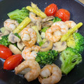 ナミダ猫's cooksnap of when they made 簡単☆エビとマッシュルームのアヒージョ.