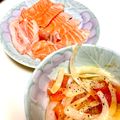 tomitomico's cooksnap of when they made スモークサーモンのマリネ.