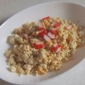 きらり流れ星's cooksnap of when they made ダイエット☆豆腐の簡単チャーハン風.