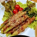 だいきちくうくうワン's cooksnap of when they made ＊アスパラ1本丸ごと肉巻き〜照り焼き味＊.