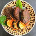 ひさかた's cooksnap of when they made キヌアとブラックビーンズのベジバーガー.