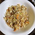 たくじろうさんたろう's cooksnap of when they made ひき肉とネギのチャーハン☆.