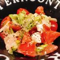 dechikg's cooksnap of when they made 目指せデリ風！レタスとトマトのサラダ.