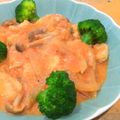 ちーまぐ's cooksnap of when they made 鶏むね肉のトマトクリーム煮.
