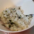 hozunyam's cooksnap of when they made しらす・ゴマ・ワカメおにぎり.