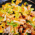あきもみじ's cooksnap of when they made ■旨い！鶏肉とキャベツの塩にんにく炒め■.