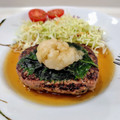 在宅勤務のおじさん's cooksnap of when they made 簡単和風ハンバーグ★おろしソース.