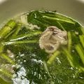 菜つ実☆ミ's cooksnap of when they made 豚肉とセリのスープ☆.