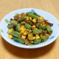 ドルフィンサーモン's cooksnap of when they made いんげん☆ベーコン☆コーンの炒め物.