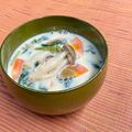 島子☆'s cooksnap of when they made 小松菜としめじとにんじんの豆乳味噌汁.
