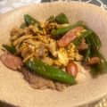 まこキティ's cooksnap of when they made スナップエンドウと豚肉のオイスター炒め.