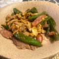 まこキティ's cooksnap of when they made スナップエンドウと豚肉のオイスター炒め.