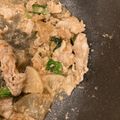 105♡'s cooksnap of when they made 豚バラ大根と小松菜の甘口ごま味噌炒め.
