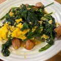 ああーちゃｎ's cooksnap of when they made 中華風ソーセージとほうれん草の炒めもの♪.